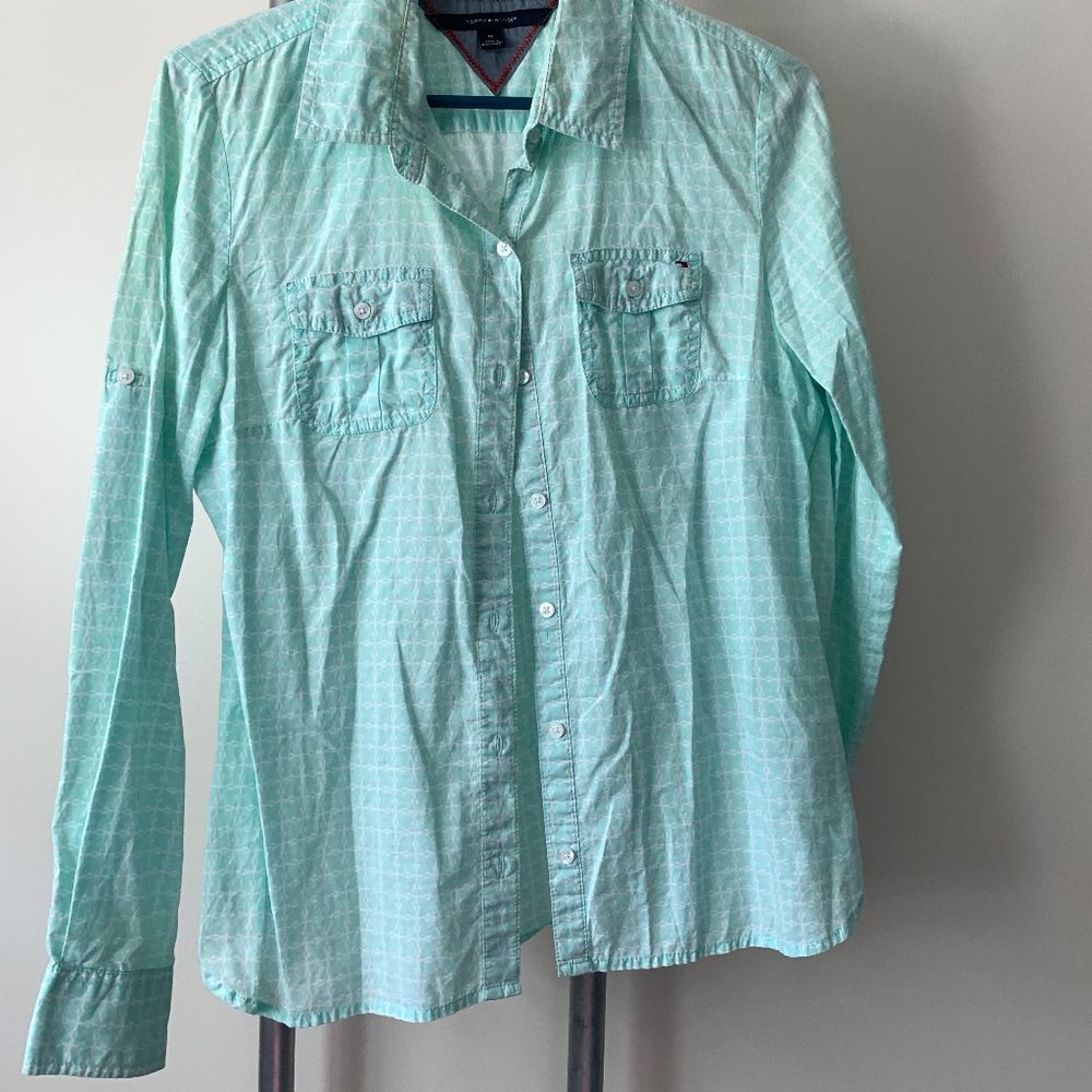 long sleeve button